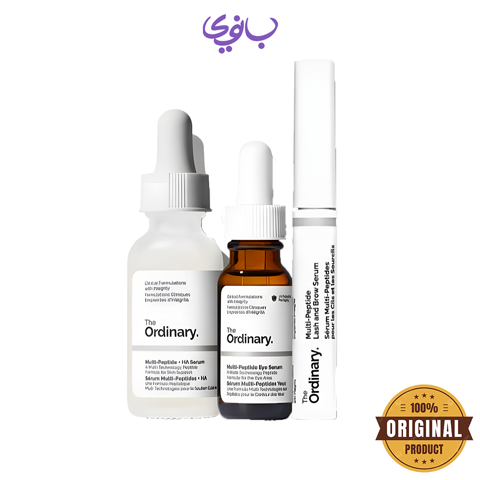 ست سرم های مولتی پپتید صورت و دورچشم و مژه و ابرو اوردینری د پاور آف پپتایدز