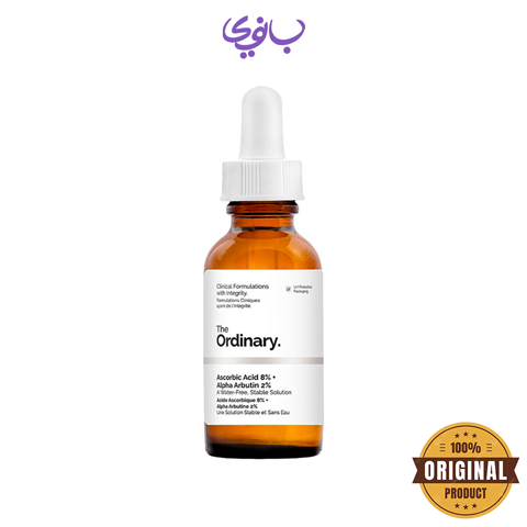 سرم آسکوربیک اسید 8% و آلفا آربوتین 2% اوردینری حجم 30 میل